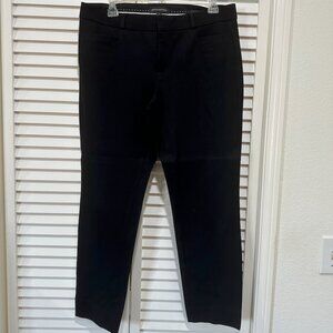 Banana Republic Sloan Slim Fit Black Trousers Size 8